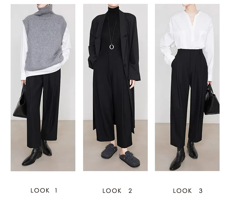 Women's Pleated Suit Pants