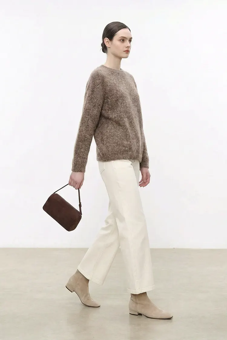 Women's Crew Neck Cashmere Sweater