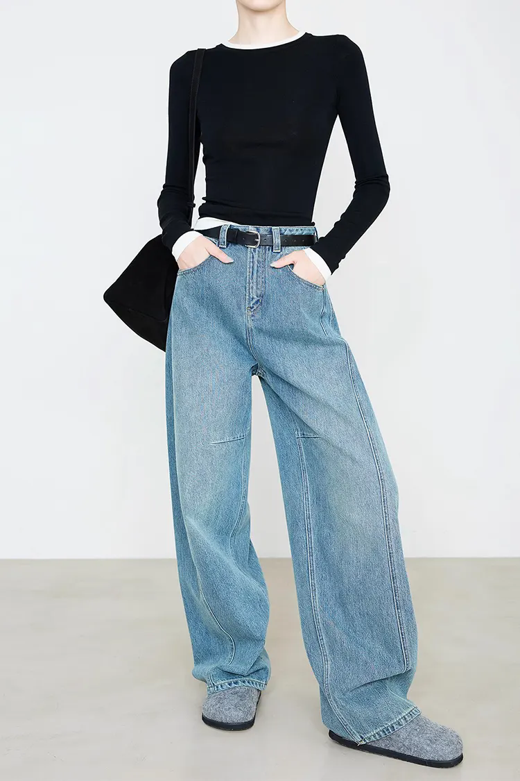 Women's Wide-Leg Denim Pants