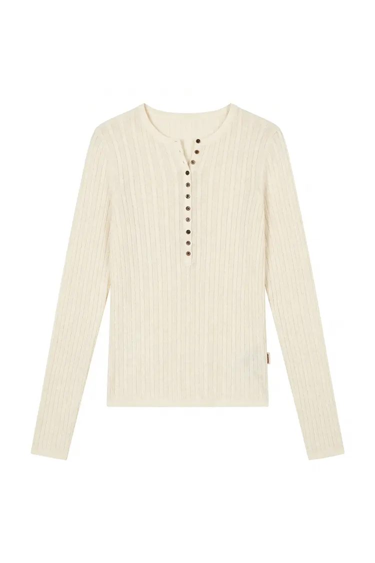 여성용 핏 울 스웨터