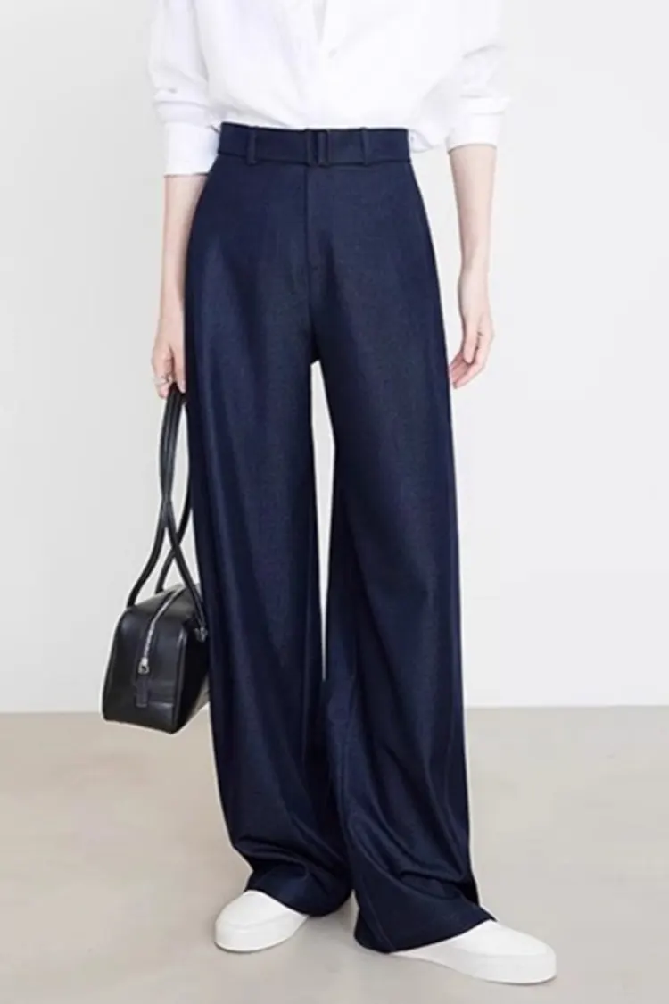 여성용 슬림핏 수트 팬츠